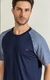 Pijama Masculino Curto Modal e Tricoline Xadrez Mixte 20949 na internet