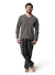 Pijama Masculino Longo Microsoft Xadrez Scotch 21174