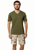 Pijama Masculino Curto Bermuda Estampada Chá Verde Inspirate 21193