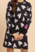 Camisola Manga Longa Coração Preto&Branco Lua Encantada 18313 - comprar online