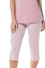 Pijama Feminino Capri Arabescos Rosè Viscolycra Sonhatto 18437 na internet