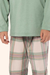 Pijama Menino Manga Longa Algodão Xadrez Sonhe Verde Lua Encantada 30753 / 30754 na internet