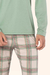 Pijama Masculino Manga Longa Algodão Xadrez Sonhe Verde Lua Encantada 21210 na internet