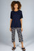 Pijama Feminino Pescador Visco Premium Rogeant Onça Marinho Inspirate 18160
