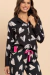 Pijama Feminino Longo Aberto Coração Preto&Branco Lua Encantada 18312 - comprar online