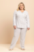 Pijama Feminino Longo Aberto Doces Botões Plus Size Lua Encantada 18317