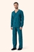 Pijama Masculino Longo Aberto Requinte Lua Encantada 21165