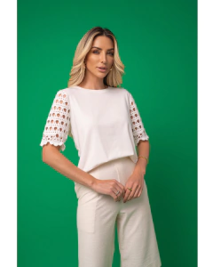 Blusa Manga Tricot