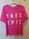 Blusa manga curta balonê Trés chic