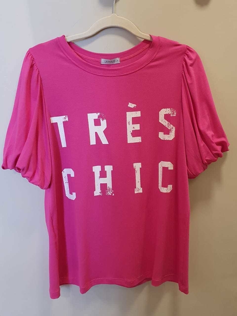 Blusa manga curta balonê Trés chic