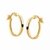 Argolas Ouro 18k 1,3cm com Trava