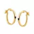 Argolas Ouro 18k 1,3cm com Trava