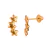 Brinco Ouro 18k Três Estrelas