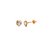 Brinco Ouro 18K Coração com Zircônia - Pequeno