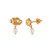 Brinco Ouro 18k Nuvem com Pérola