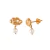 Brinco Ouro 18k Nuvem com Pérola