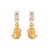 Brinco Ouro 18k Pássaro com Zircônia