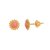 Brinco Ouro 18k Girassol com Pedra Natural