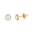 Brinco Ouro 18K Cabouchon Pérola natutal