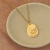 Pingente Ouro 18k Pause, Recomece e Caminhe tam menor - comprar online