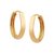 Argolas Ouro 18k com 1,0cm de diâmetro
