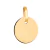 Pingente Ouro 18k Placa Redonda 6mm