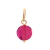 Pingente de ouro 18k com Pedras Jade Rosa