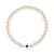 Pulseira Ouro 18k Pérola biwa com Olho Grego e Bolinhas