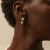Brinco Ouro 18k Grace Kelly com Pérolas Barrocas 7mm