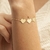 Pulseira Ouro 18k Corrente com Coração 10mm