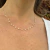 Gargantilha Ouro 18k Berloque com Pérolas ou Pedra Natural
