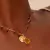 Gargantilha Ouro 18k Berloque com Rodolitas