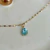 Pingente Ouro 18k Chakras Gota com Pedra Natural 7/9mm - Liva 