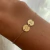 Pulseira Ouro 18k Plaquinha Redonda 8mm NAT - Liva 