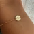 Pulseira Ouro 18k Plaquinha Redonda 8mm NAT - comprar online
