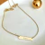 Colar Ouro 18k com Plaquinha NAT - comprar online