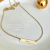 Colar Prata com Banho de Ouro com Plaquinha - comprar online
