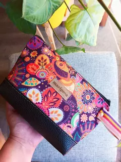 Pack carpeta organizadora A5+ portatodo estampado mandalas (+llavero surtido de regalo!) - Mariposa Bolsos