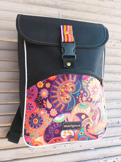 Combo matero: bolso + porta mate + yerbera (mandala) - comprar online