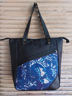 Bolso multiuso Isabel (estampado azul) Interior impermeable - comprar online