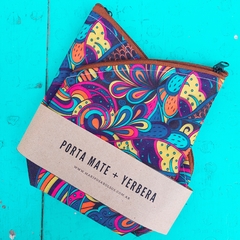 Set porta mate + yerbera (psicodelico)