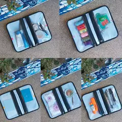 Neceser/cartu doble multiuso (capybara bies negro) - Mariposa Bolsos