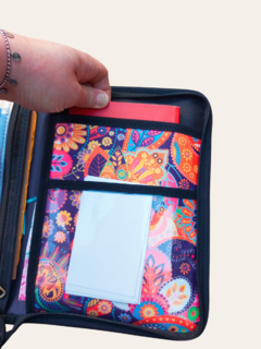 Carpeta organizadora A5 (mandalas) - Mariposa Bolsos