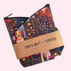 Set porta mate + yerbera perritos