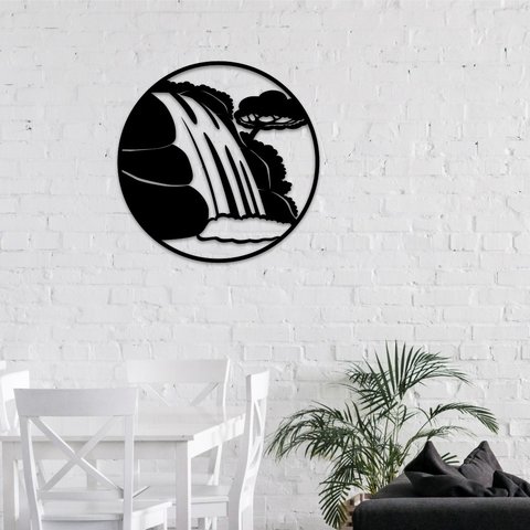 WALLART MADERA - WATERFALL