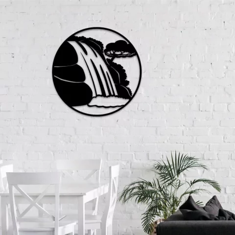 WALLART MADERA - WATERFALL