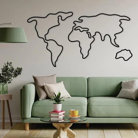 WALLART MADERA - MAPA ASTRA - comprar online