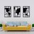 WALLART MADERA - PLANISFERIO TRIPTICO XL