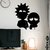 WALLART MADERA - RICK Y MORTY