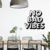 WALL ART MADERA - NO BAD VIBES